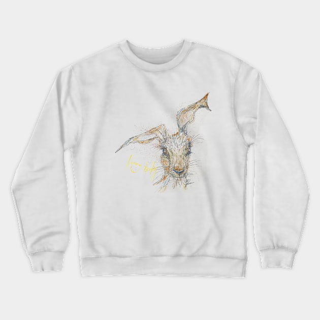 Hare Today Crewneck Sweatshirt by jellygnomes